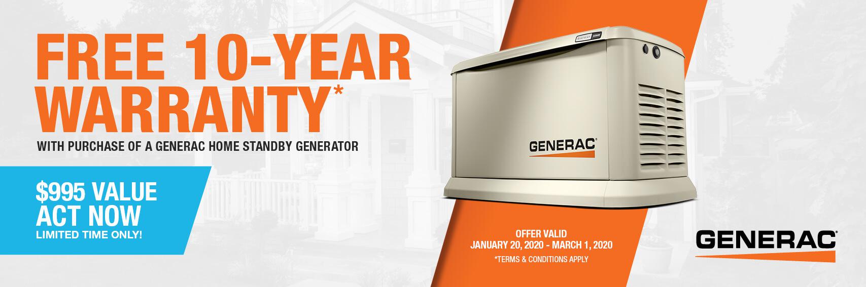 Homestandby Generator Deal | Warranty Offer | Generac Dealer | Fayette, MS
